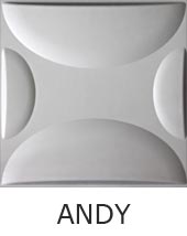 3D Reliefplatte - Wanddekor ANDY 3D Reliefplatte - Wanddekor ANDY