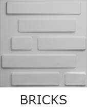 3D Reliefplatte - Wanddekor BRICKS 3D Reliefplatte - Wanddekor BRICKS