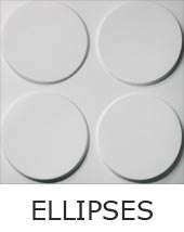 3D Reliefplatte - Wanddekor ELLIPSES 3D Reliefplatte - Wanddekor ELLIPSES