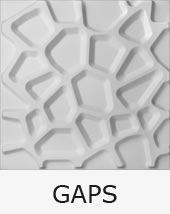 3D Reliefplatte - Wanddekor GAPS 3D Reliefplatte - Wanddekor GAPS