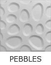 3D Reliefplatte - Wanddekor PEBBLES 3D Reliefplatte - Wanddekor PEBBLES