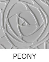 3D Reliefplatte - Wanddekor PEONY 3D Reliefplatte - Wanddekor PEONY
